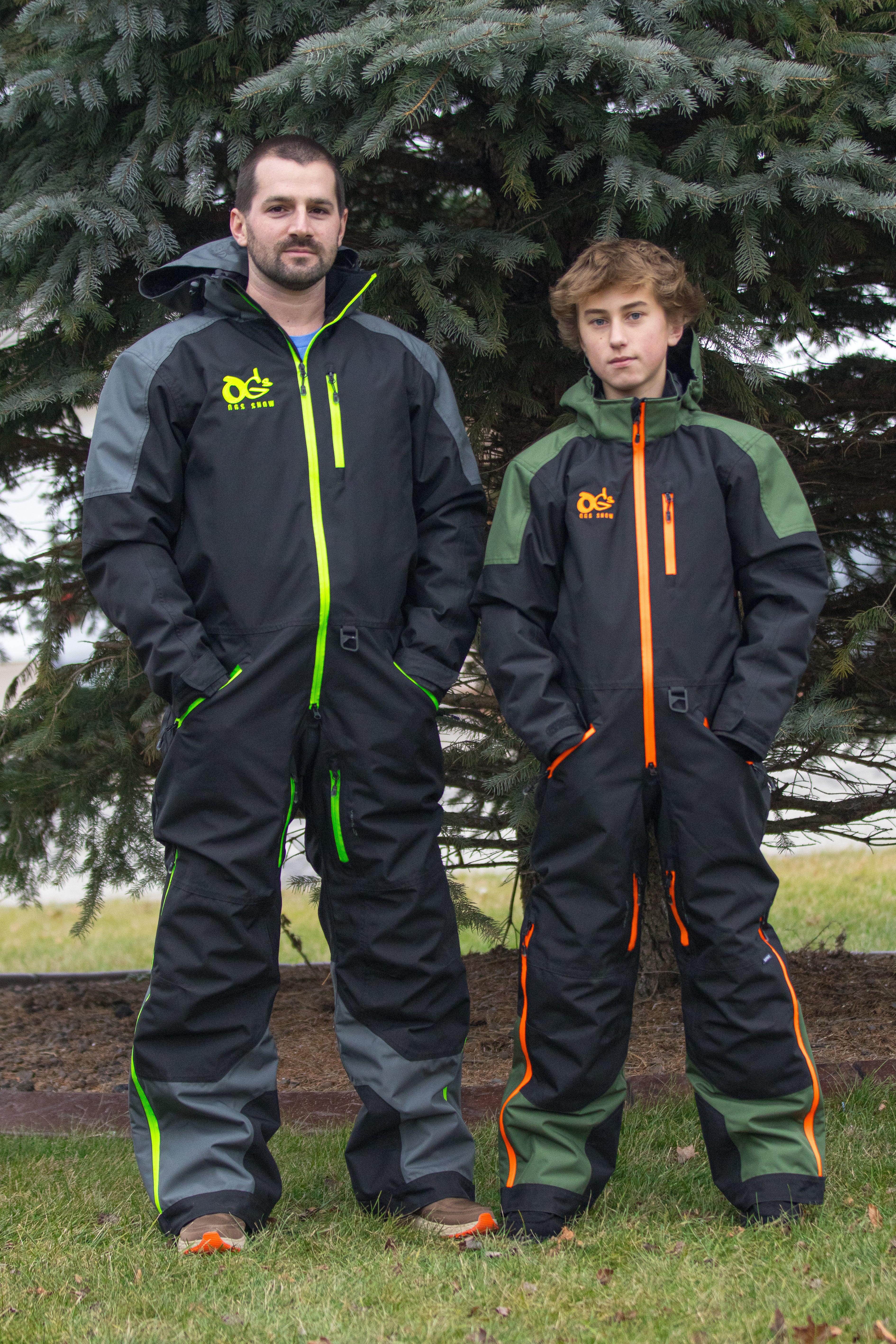 Combinaison VOID V2 YOUTH (noir/vert/orange fluo)