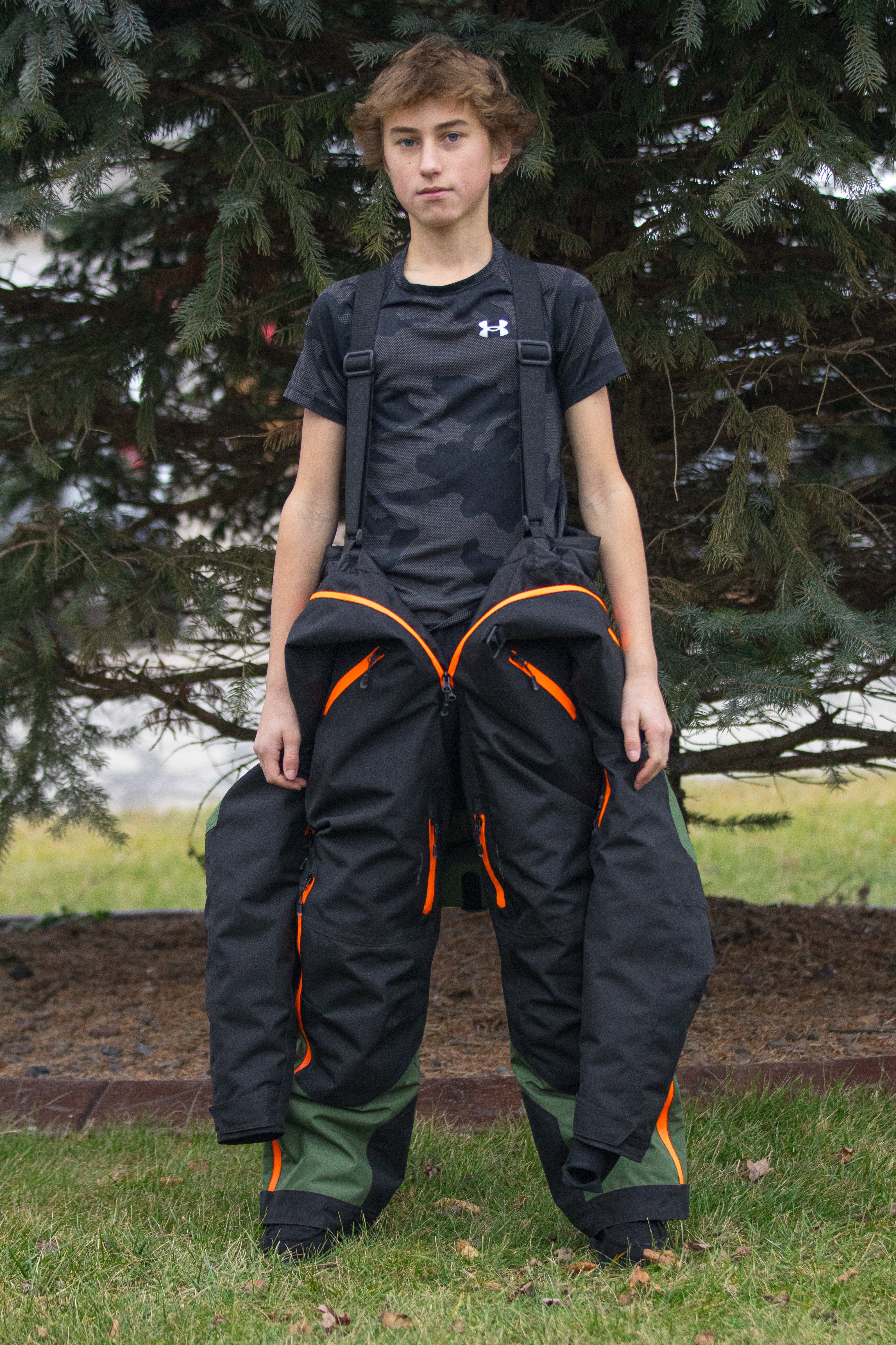 Combinaison VOID V2 YOUTH (noir/vert/orange fluo)