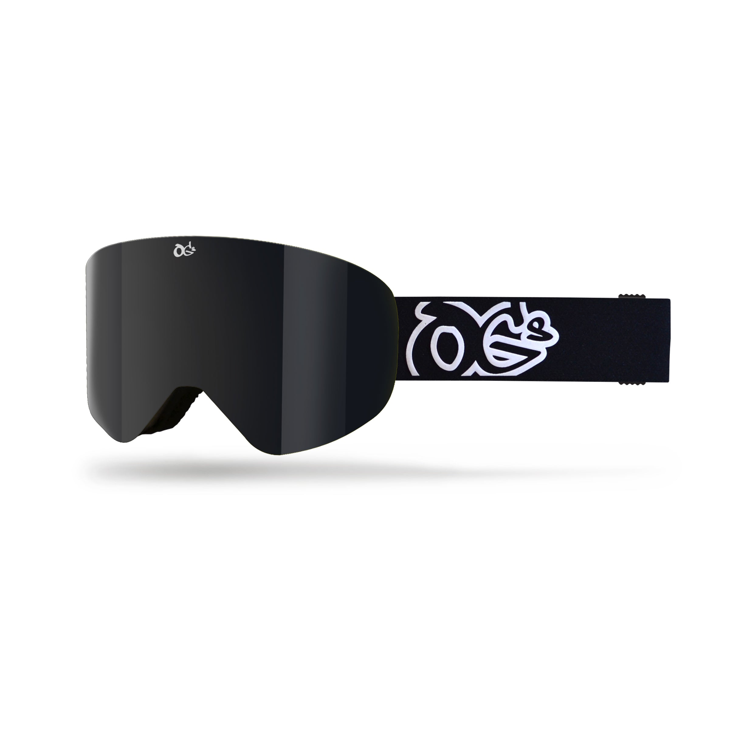 black lens ski goggles Snow Black/Smoke Flat Lens