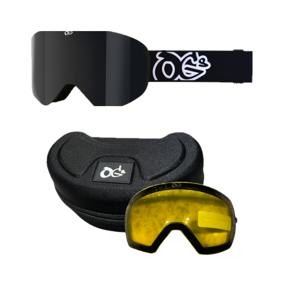 Snow Black/Chrome Flat Lens (picture shows smoke lens but lens will be silver)