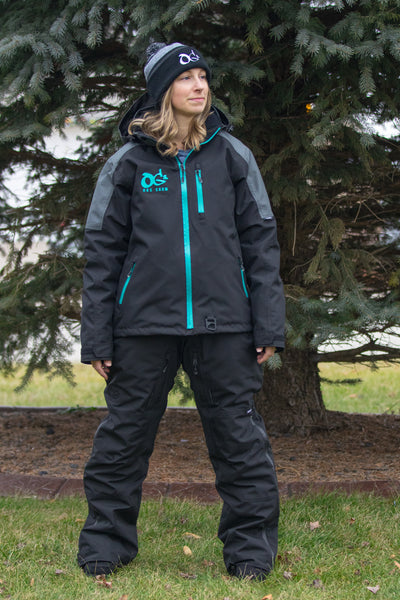 Veste VOID V2 Femme (Noir/Gris Foncé/Turquoise)