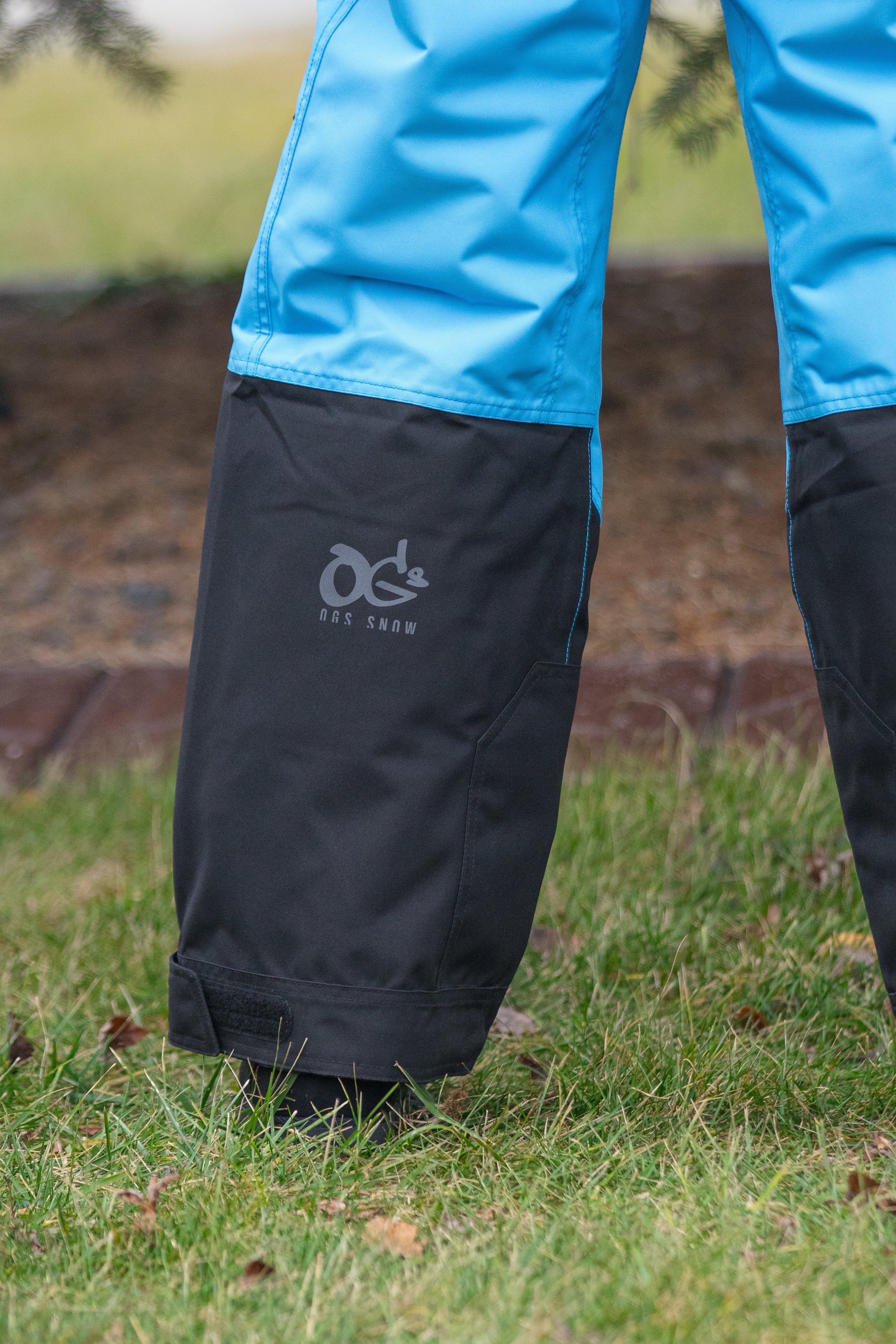 COMBINAISON MONO VOID V2 JUNIOR (Bleu ciel/Noir/Jaune fluo)