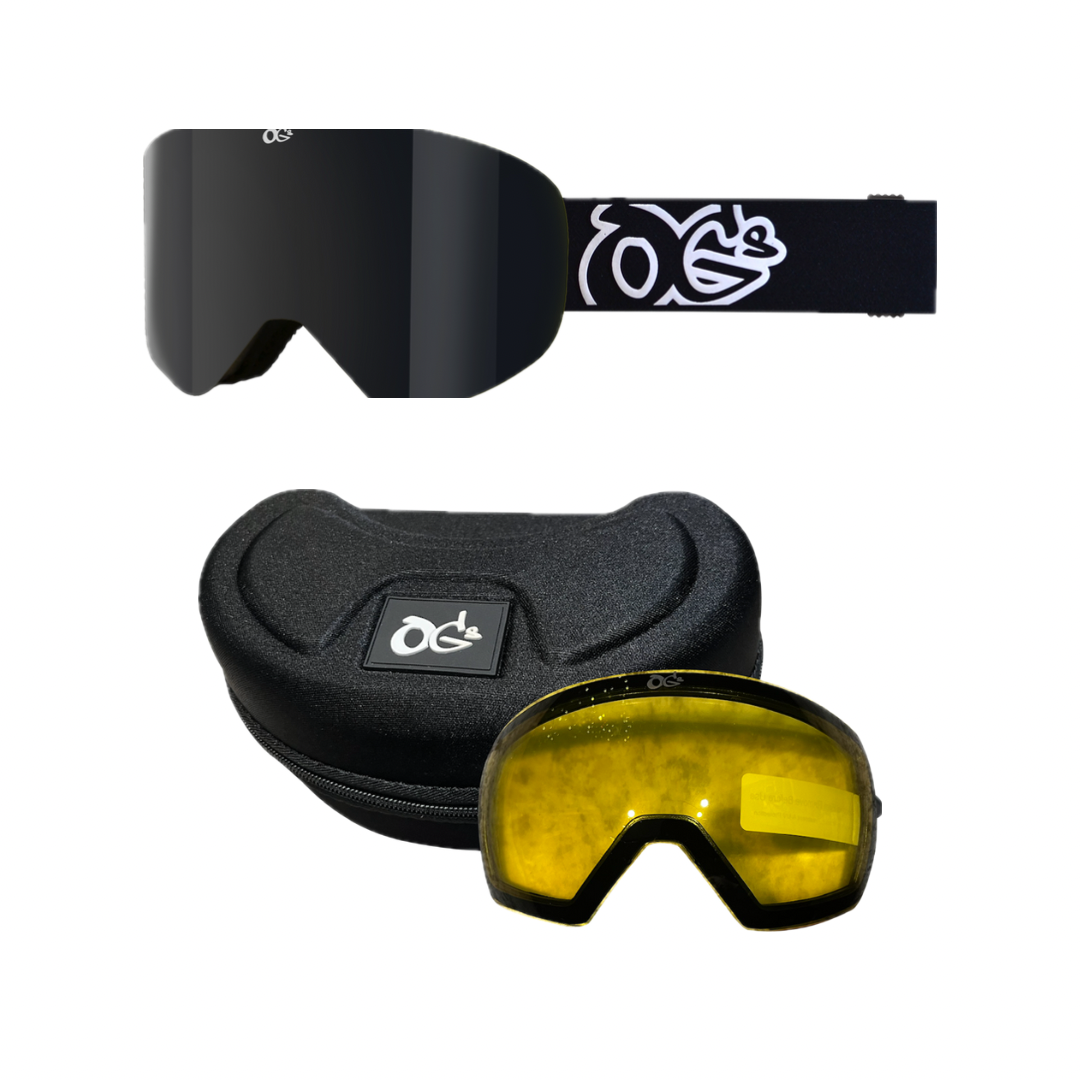 Snow Black/Smoke Flat Lens