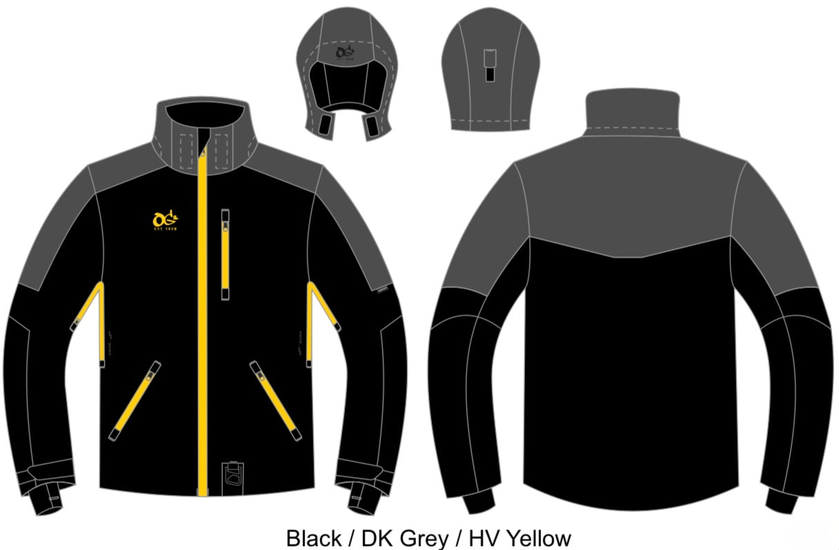 VESTE VOID V2 HOMME (Noir/Gris Foncé/Jaune HV)