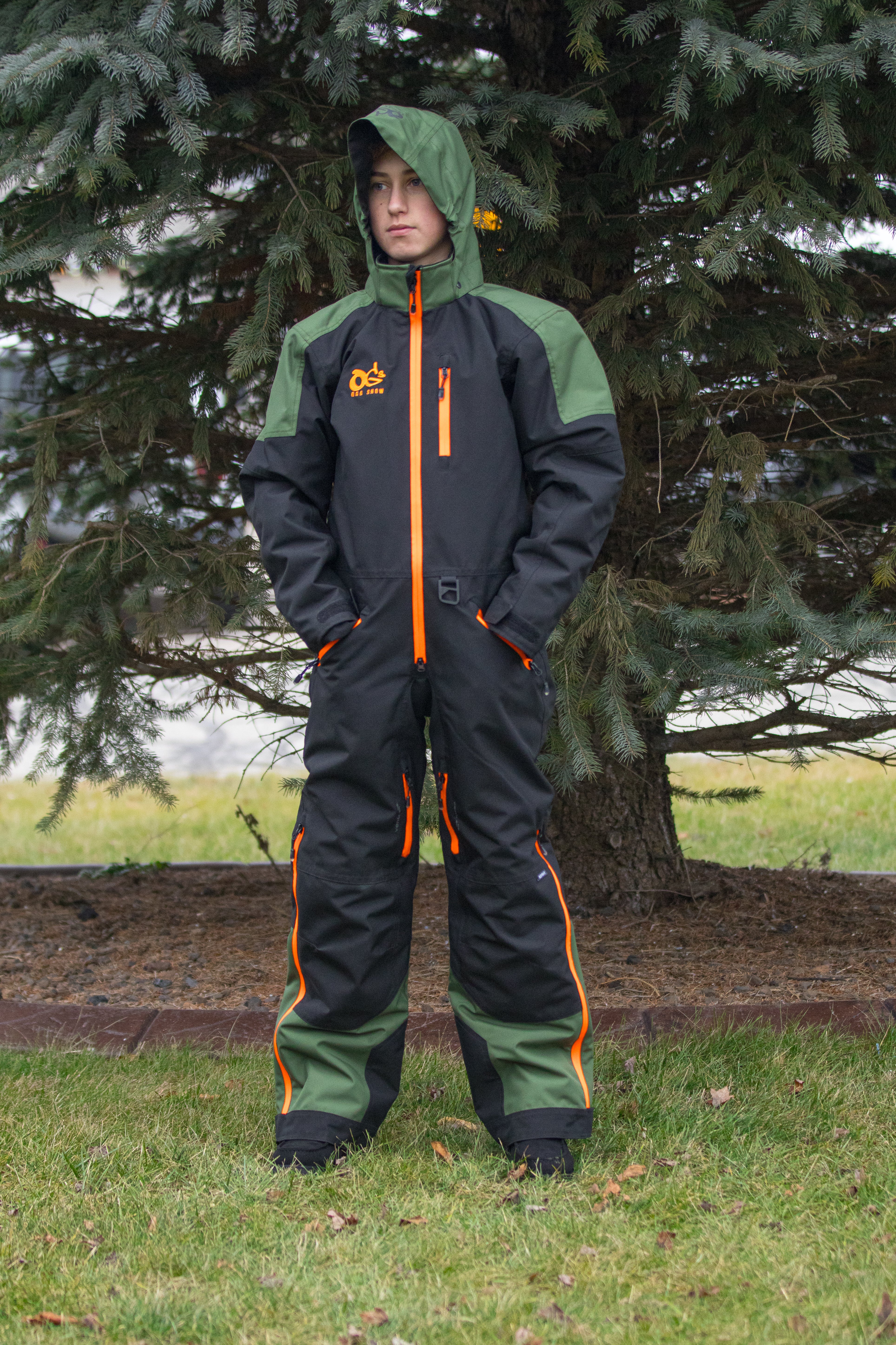 Combinaison VOID V2 YOUTH (noir/vert/orange fluo)