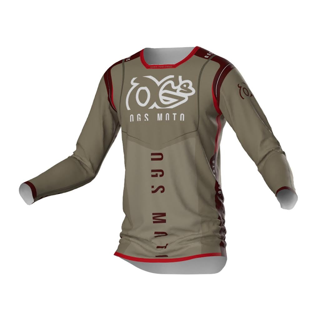 Flex Jersey Tan Red