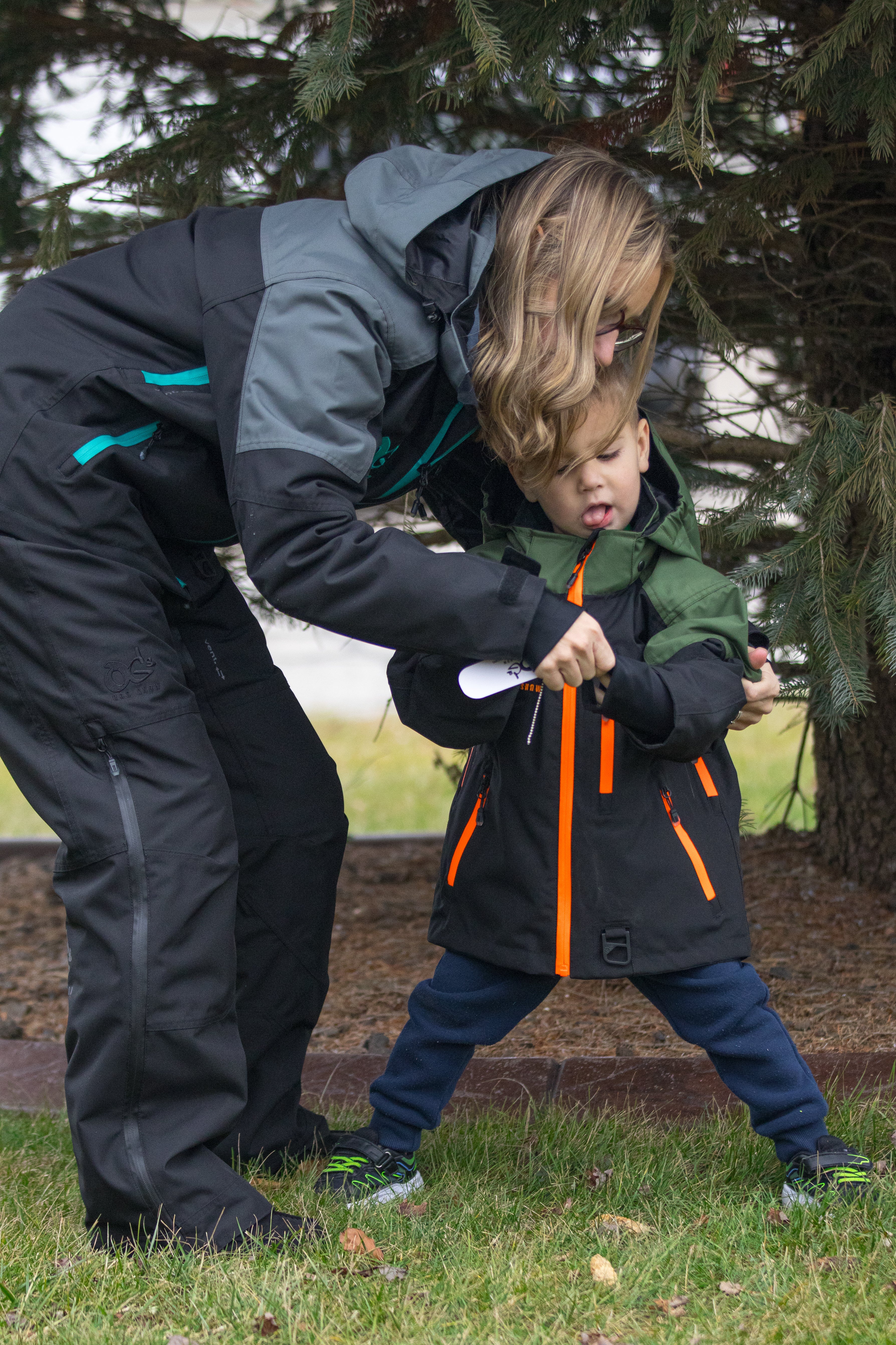 Veste VOID V2 Femme (Noir/Gris Foncé/Turquoise)