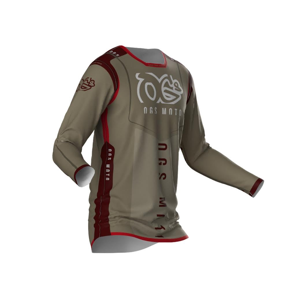 Flex Jersey Tan Red
