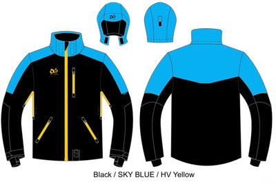 Veste VOID V2 ENFANT (Noir/Bleu Ciel/Jaune Fluo)