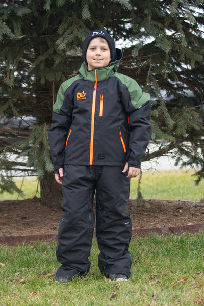BLOUSON VOID V2 ENFANT (Noir/Vert/Orange HV)