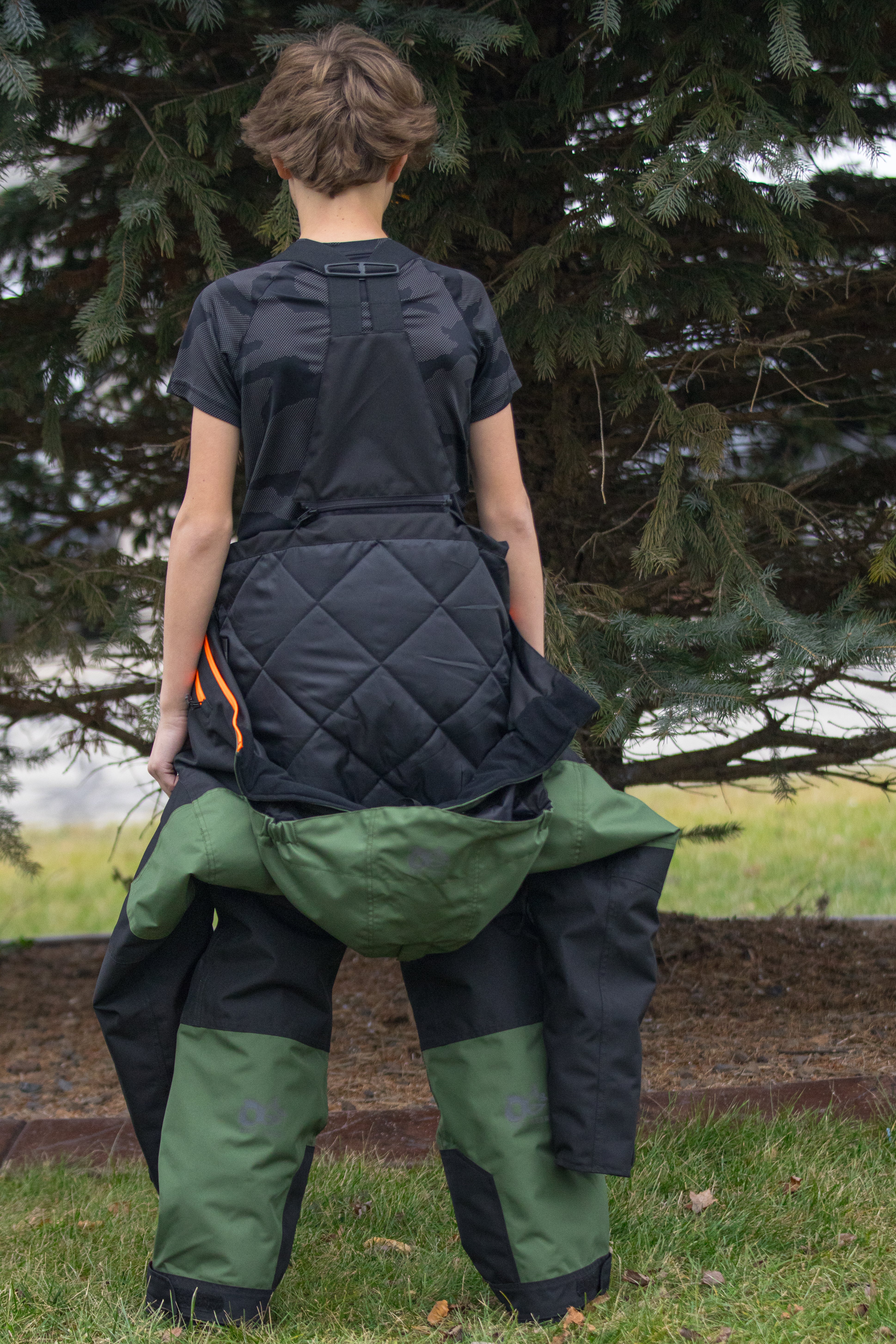 Combinaison VOID V2 YOUTH (noir/vert/orange fluo)